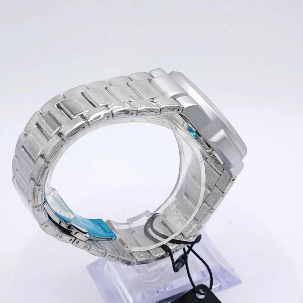 BIBI‎ Automatic Octagon Watch Silver 42mm